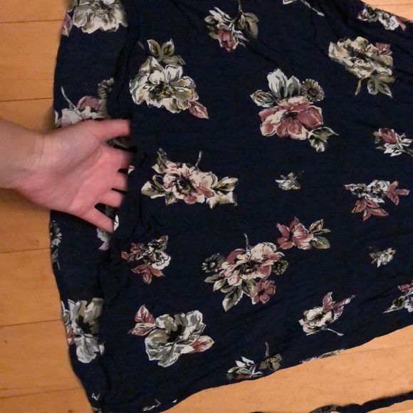 Dark blue short sleeve summery dress - Picture 5 of 8